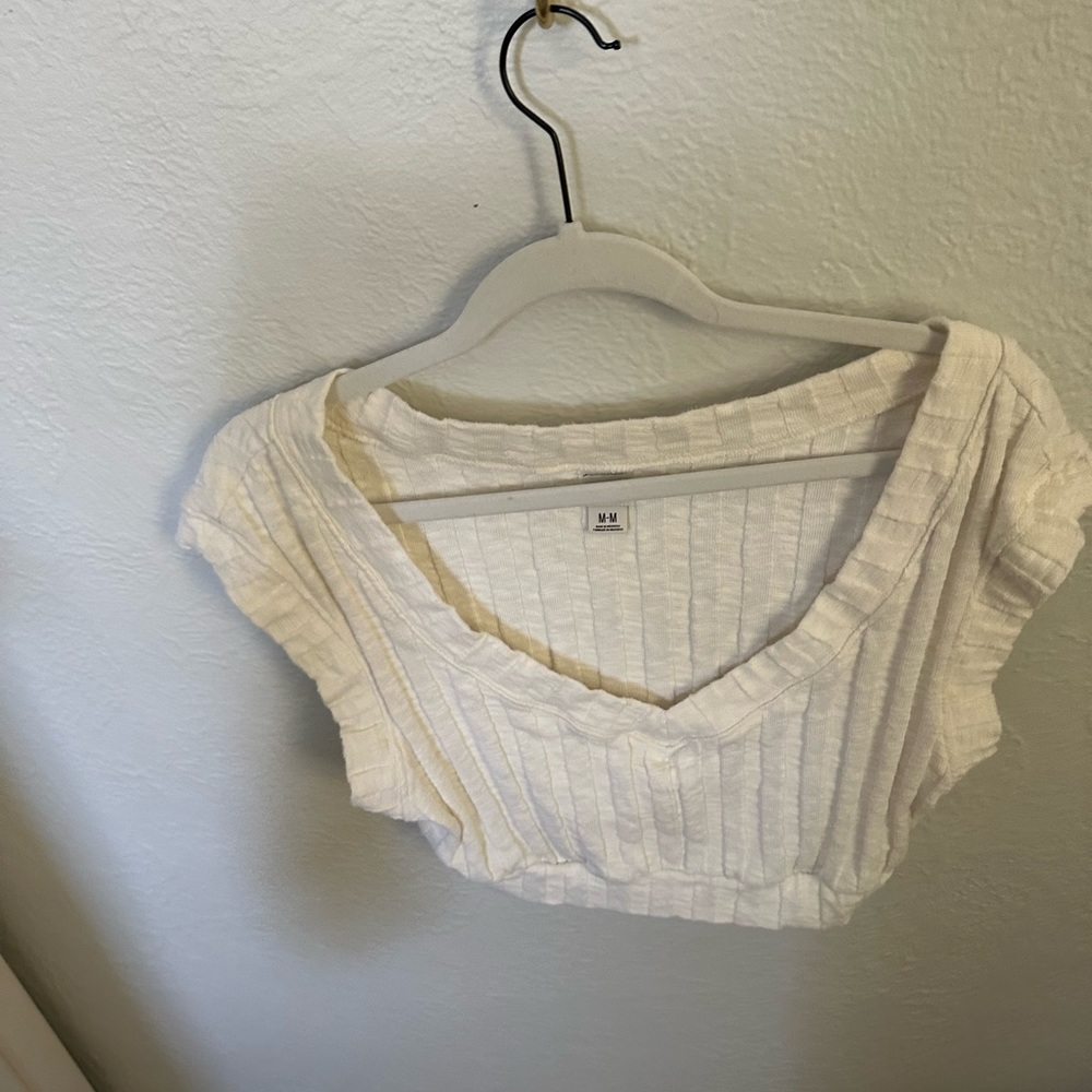 BDG white crop top